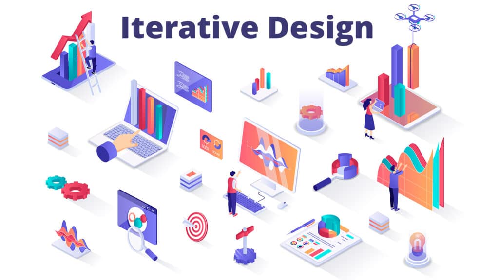 The Power of Iterative Design: Growing chart, business infographics, research tools, analytic data