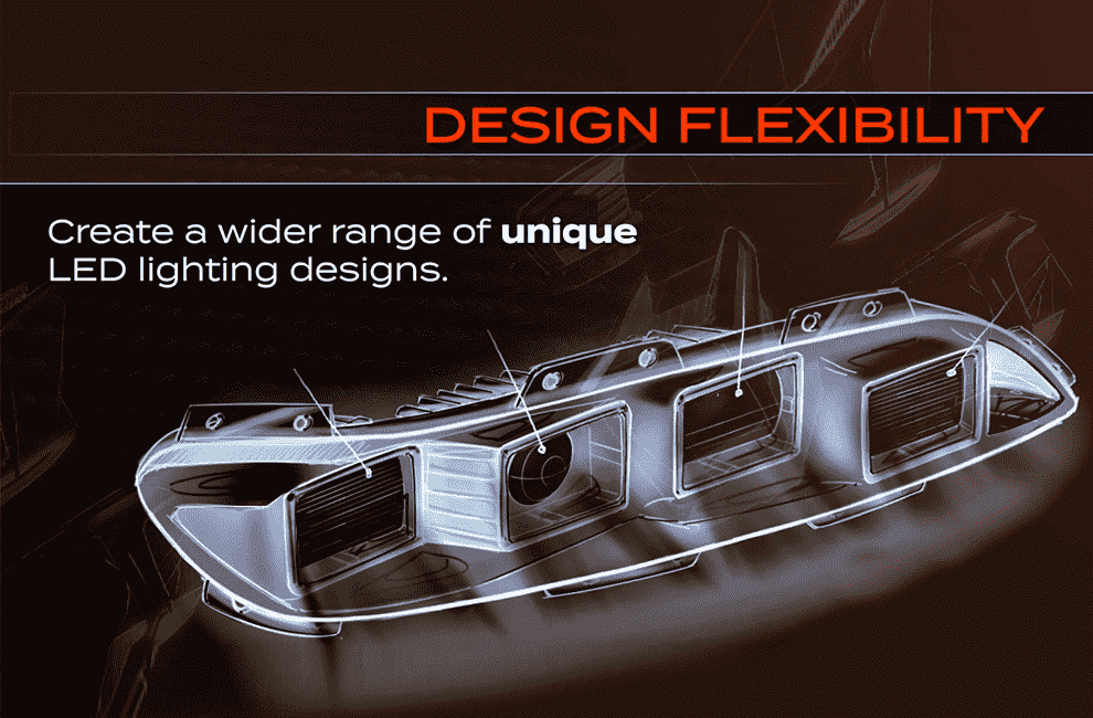design flexibility : Technical illustration of MOSAIC lighting from online marketing video